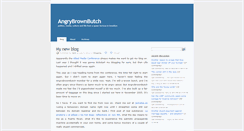 Desktop Screenshot of angrybrownbutch.com