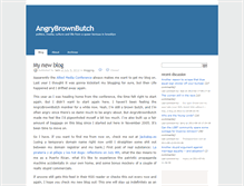 Tablet Screenshot of angrybrownbutch.com